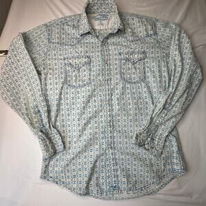 Wrangler 20X Competition Advanced Comfort Western Pearl Snap Shirt - Men’s M
